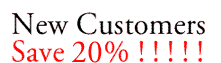 New Customers Save 20%