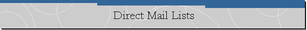 Direct Mail Lists