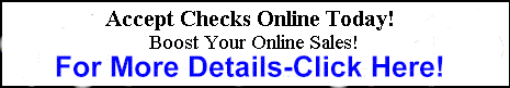 Accept Checks Online Today! Boost Your Online Sales!